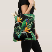 Paradijsvogels en Schattigee papegaaienillustratie Tote Bag (Dichtbij)