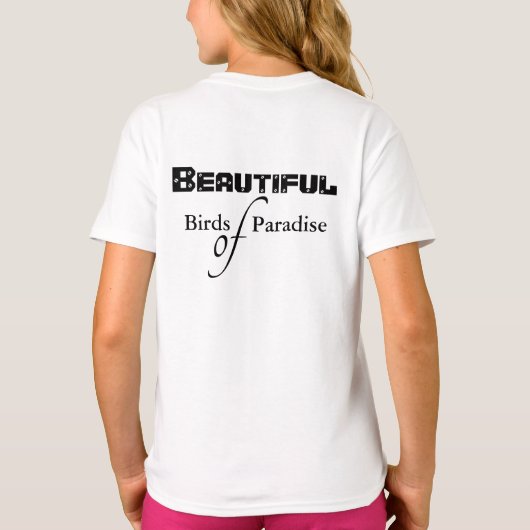 Paradijsvogels in het zomerlandschap t-shirt (Achterkant)