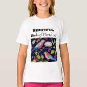 Paradijsvogels in het zomerlandschap t-shirt (Voorkant)