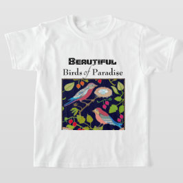 Paradijsvogels in het zomerlandschap t-shirt