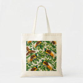Paradijsvogels in tropische groene botanische afbe tote bag