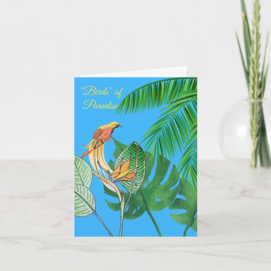 Paradijsvogels Kaart (Voorkant)