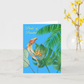 Paradijsvogels Kaart (Gele Bloem)