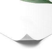 Paradijsvogeltekening (bloem) poster (Hoek)