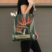  paradijsvogeltempel van Flora Monogram Tote Bag