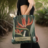  paradijsvogeltempel van Flora Monogram Tote Bag