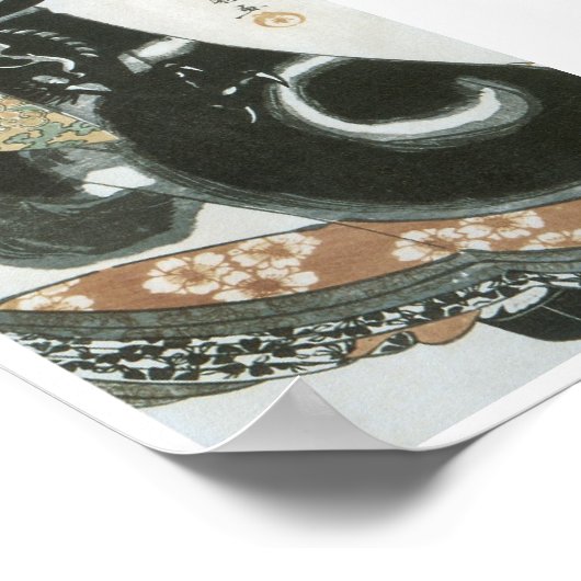 Parading Courtesan, Shunsen, 1810 Poster (Hoek)