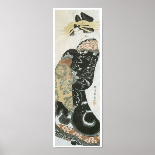 Parading Courtesan, Shunsen, 1810 Poster (Voorkant)