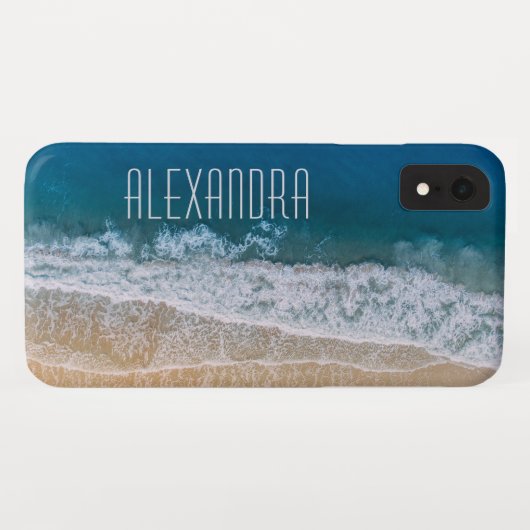 Paradisal Tropical Beach Florida Name Gepersonalis Case-Mate iPhone Case (Achterkant (horizontaal))
