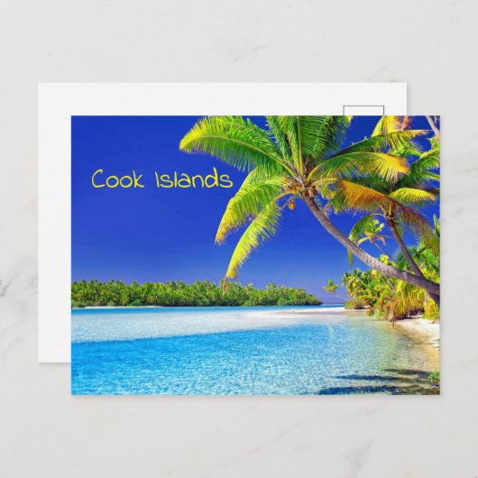 Paradische tropische Cookeilanden Briefkaart (Voorkant / Achterkant)