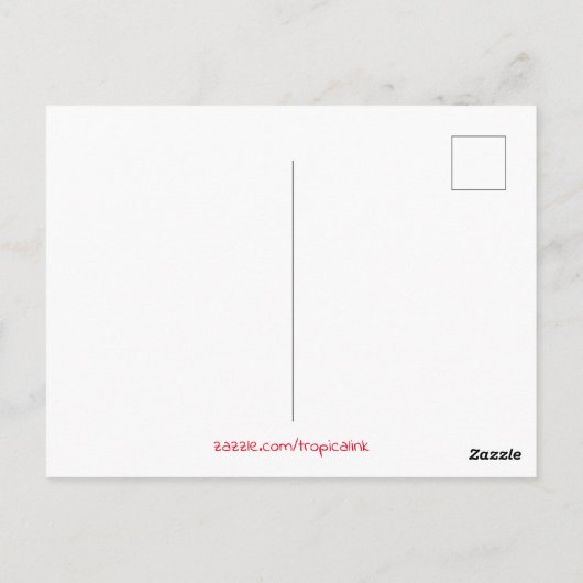 Paradische tropische Cookeilanden Briefkaart (Achterkant)