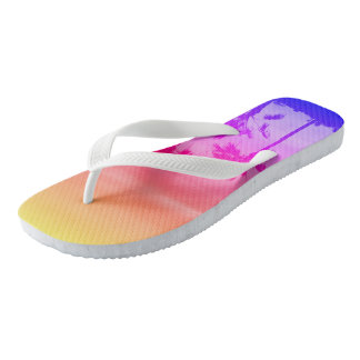 Paradische zonnepalmen teenslippers