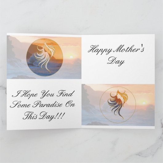 Paradise 2 Moederdag Kaart (Binnen)
