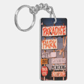 Paradise Amusement Park Retro Foto Acryl Sleutelhanger (Voorkant Links)