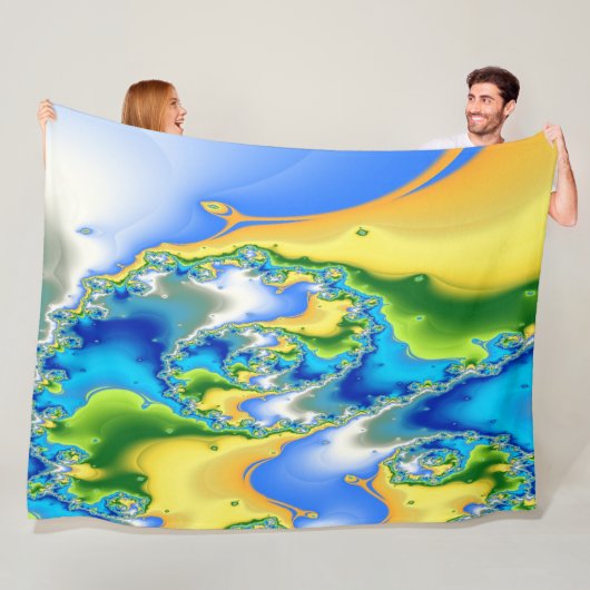 Paradise Atoll Fleece Blanket Deken (In situ)
