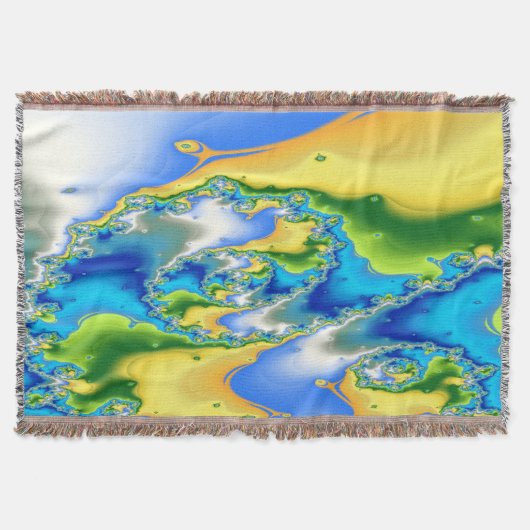 Paradise Atoll Throw Blanket Deken (Voorkant)