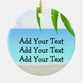 Paradise Beach Anchor Keramisch Ornament (Achterkant)