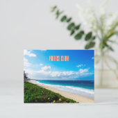 Paradise Beach Briefkaart (Staand voorkant)