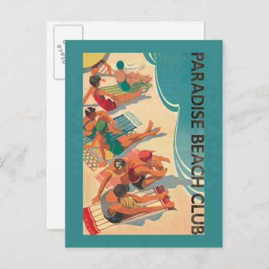 Paradise Beach Club Briefkaart (Voorkant / Achterkant)