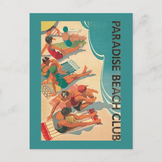 Paradise Beach Club Briefkaart (Voorkant)