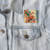 Paradise Beach Club Vierkante Button 5,1 Cm (In situ)