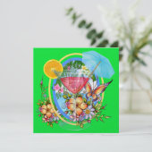 Paradise Beach Cocktail - SRF Kaart (Staand voorkant)