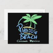 Paradise Beach Cozumel Mexico Cruise Vacking Briefkaart (Voorkant / Achterkant)