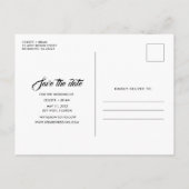 Paradise Beach Destination Wedding Save the Date Aankondigingskaart (Achterkant)