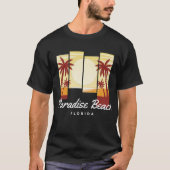 Paradise Beach Florida T-shirt (Voorkant)