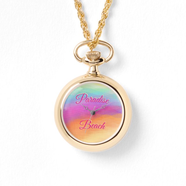 Paradise Beach Horloge (Voorkant)