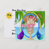 Paradise Beach Ice Cream Kaart (Voorkant / Achterkant)