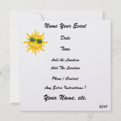 Paradise Beach Ice Cream Kaart (Achterkant)