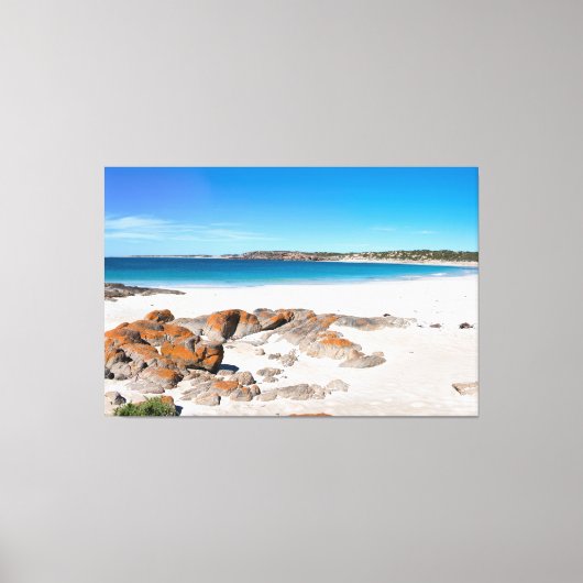 Paradise Beach in Australië Canvas Afdruk (Voorkant)