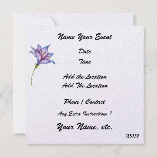 Paradise Beach Kaart (Achterkant)