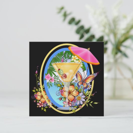 Paradise Beach Kaart (Staand voorkant)