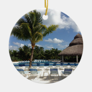 Paradise Beach Keramisch Ornament