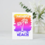 Paradise Beach Life is goed Briefkaart (Staand voorkant)