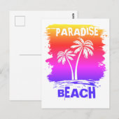 Paradise Beach Life is goed Briefkaart (Voorkant / Achterkant)