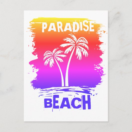 Paradise Beach Life is goed Briefkaart (Voorkant)