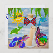 Paradise Beach Message in a Bottle - SRF Kaart (Voorkant / Achterkant)