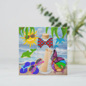 Paradise Beach Message in a Bottle - SRF Kaart (Staand voorkant)