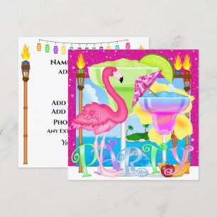 Paradise Beach Party / Luau Kaart