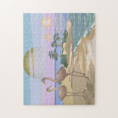 PARADISE BEACH PELICANS ISLAND JIGSAW PUZZLE LEGPUZZEL (Verticaal)