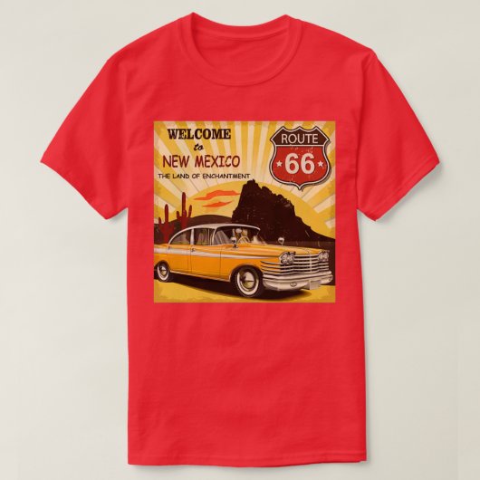 Paradise Beach Retro Mexico T-shirt (Design voorkant)