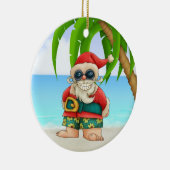 Paradise Beach Santa - SRF Keramisch Ornament (Rechts)