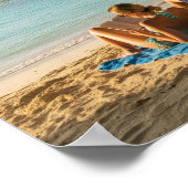 Paradise Beach Scene Poster (Hoek)