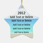 Paradise Beach Star Fish - SRF Keramisch Ornament (Achterkant)