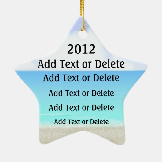 Paradise Beach Star Fish - SRF Keramisch Ornament (Achterkant)