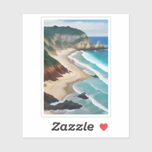 Paradise Beach Sticker (Vel)