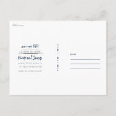 Paradise Beach Sunset Coastal Save the Date Aankondigingskaart (Achterkant)